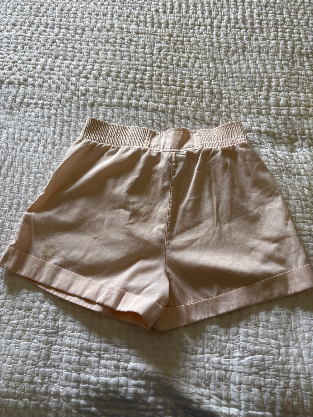 Vintage Women's Australian L’alpina Light Pink Embroidered Shorts 46 XS Stains - Picture 9 of 11